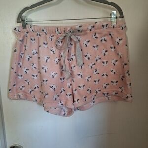 Pillow Talk Cat Print Pajama Shorts Intimates Sleepwear Sz XL